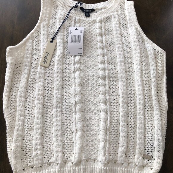 Buffalo David Bitton Women's Sleeveless Sweater Tank - Picture 4 of 4